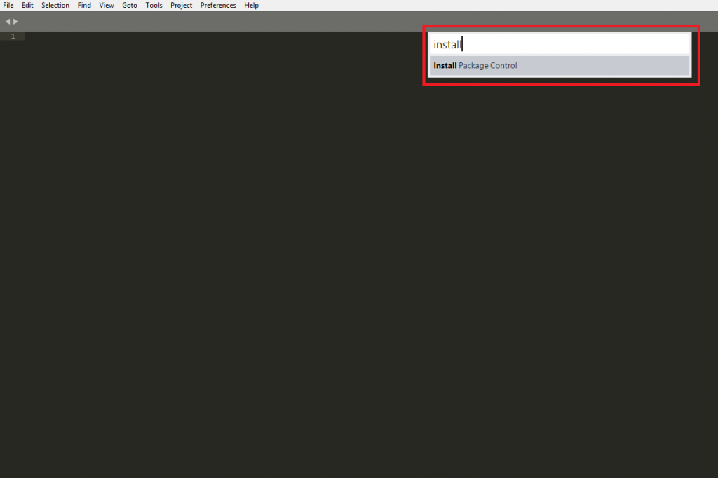instal package control sublime text 3